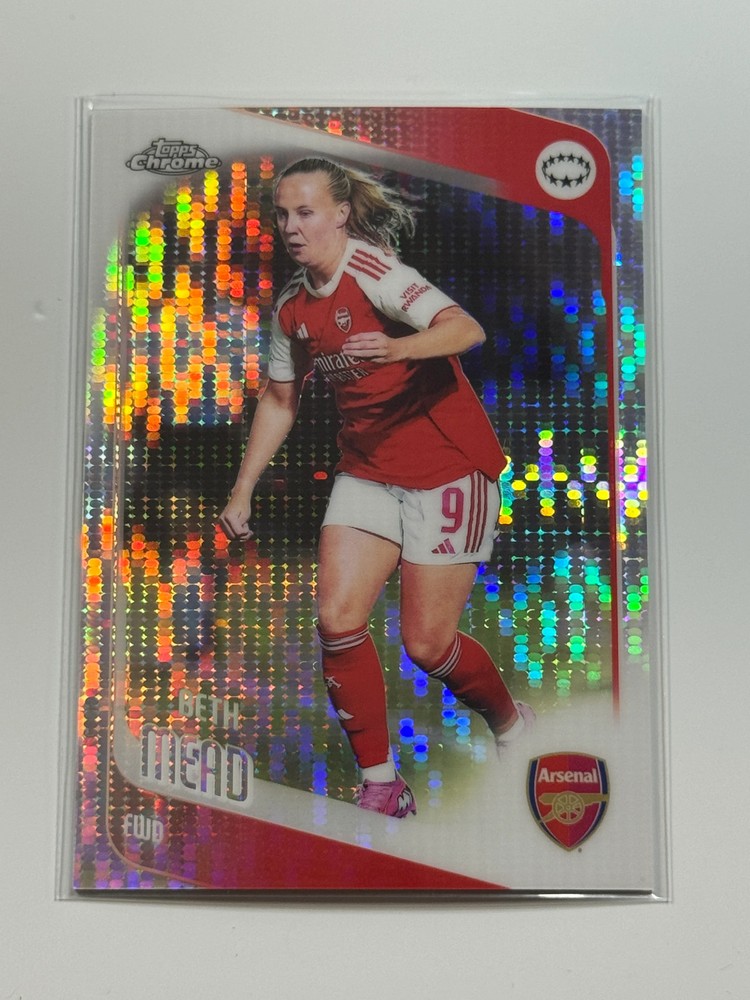 2025-26 Topps Chrome Women&rsquo;s UWCL Pulsar #100 Beth Mead