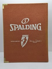 Vintage Spalding WNBA Official Game Ball Padfolio Portfolio Binder Donna Orender