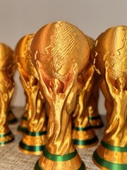 Full Size World Cup Trophy Replica 14.5” Gold Soccer Fan Collectible Printer3D