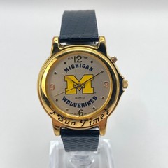 University of Michigan Wolverines Men&rsquo;s Watch 34mm Sun Time NO MUSIC New Battery