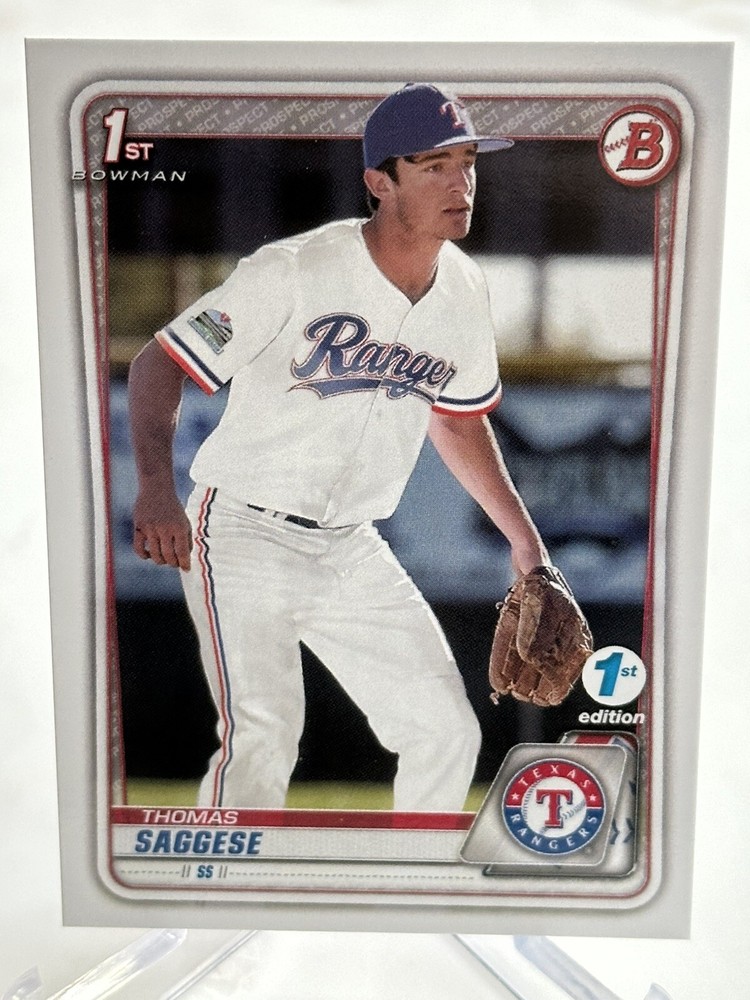 2020 Bowman Draft 1st Edition – Thomas Saggese #BD-167 (RC) Rangers