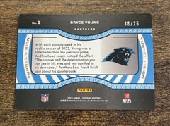 2023 Obsidian Tunnel Vision Purple Electric Etch Bryce Young /75 Rookie RC SSP