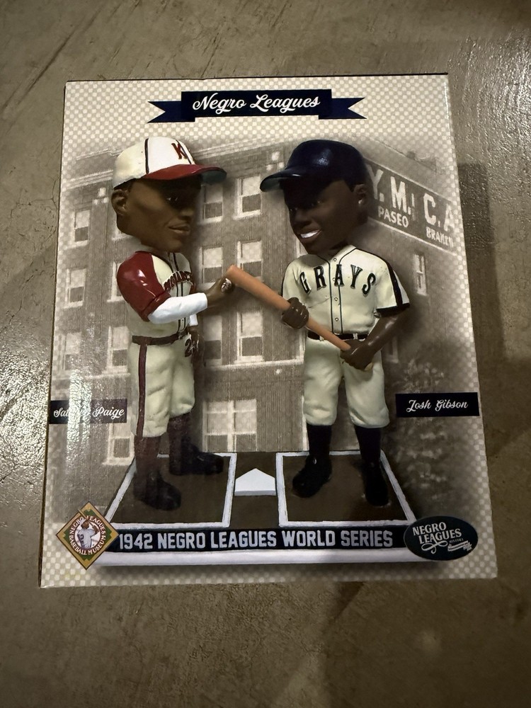 Satchel Paige Josh Gibson 1942 Negro Leagues World Series Bobblehead Monarchs