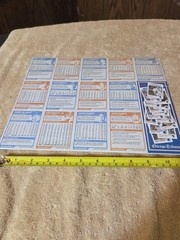 Chicago Tribune 2008 Player Cards Set #1-3-4 Uncut Sheets Cubs/White Sox