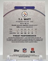 Topps 2025 Topps Finest T.J. Watt Pittsburgh Steelers #99 254/325