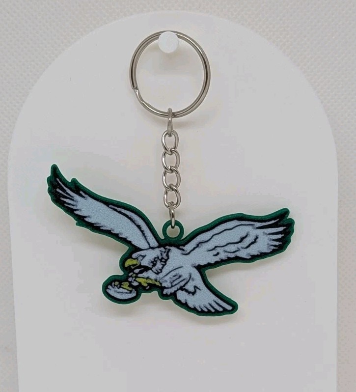 Retro/Throwback Philadelphia Eagles Keychain – Eagles Keychain 3×2 Inches