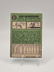 1967 Topps #383 Ken Henderson San Francisco Giants