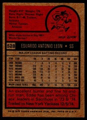 1975 Topps #528 Eddie Leon – VG