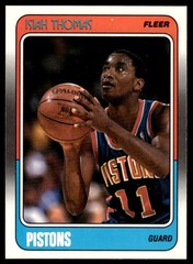1988-89 Fleer #45 Isiah Thomas BASKETBALL Detroit Pistons