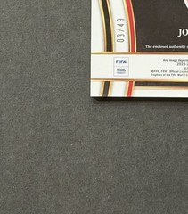 2023-24 Panini Select FIFA #JS-JH Jorrel Hato Jumbo Swatches Purple Prizm /49 RC