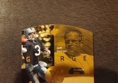 1998 SPX Gold Jeff George #32 Grand Finale /50 Die-Cut Hologram Raiders