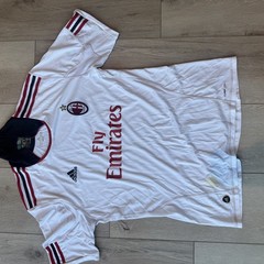 AC Milan 2011-12 Away Shirt adidas Fly Emirates White ClimaCool Soccer Jersey XL