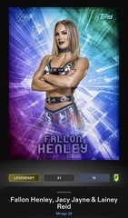 Jacy Jayne, Lainey Reid, Fallon Henley Prismatic Legendary Slam WWE Mirage 26