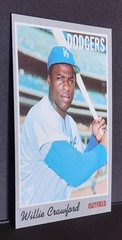 1970 Topps #34 Willie Crawford Los Angeles Dodgers EX-EXMINT+
