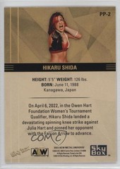 2022 Skybox Metal Universe AEW All Elite Wrestling 47/50 Hikaru Shida #PP-2 1hz1