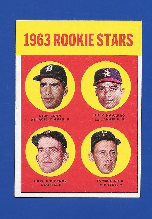 1963 Topps set break – #169 Gaylord Perry *RC* VGEX-EX HOF