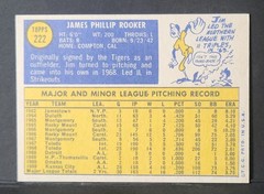 1970 Topps #222 Jim Rooker Kansas City Royals EX+