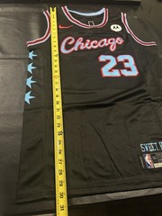 Michael Jordan Chicago Bulls Jersey City Edition Black Large