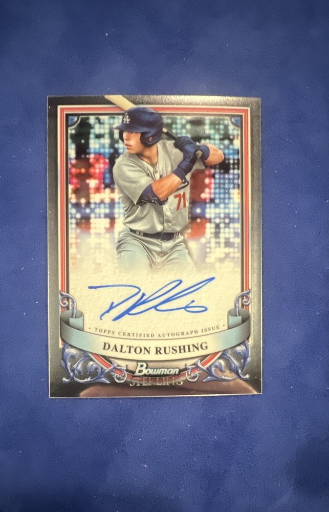 2024 Bowman Sterling – Prospect Autographs Dalton Rushing #PA-DR (AU, RC)