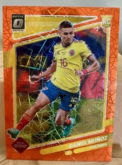 2021 Panini Donruss World Cup 2022 Daniel Munoz Colombia Orange Velocity /49 RC