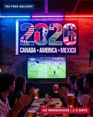 World Soccer Cup Flag 2026 American Canada Mexico Football Supporters Banner, 5×