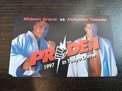 PRIDE Rickson Gracie vs Nobuhiko Takada Telephone Card （Unused）