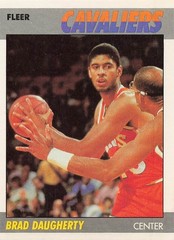 BRAD DAUGHERTY FLEER BASKETBALL #25