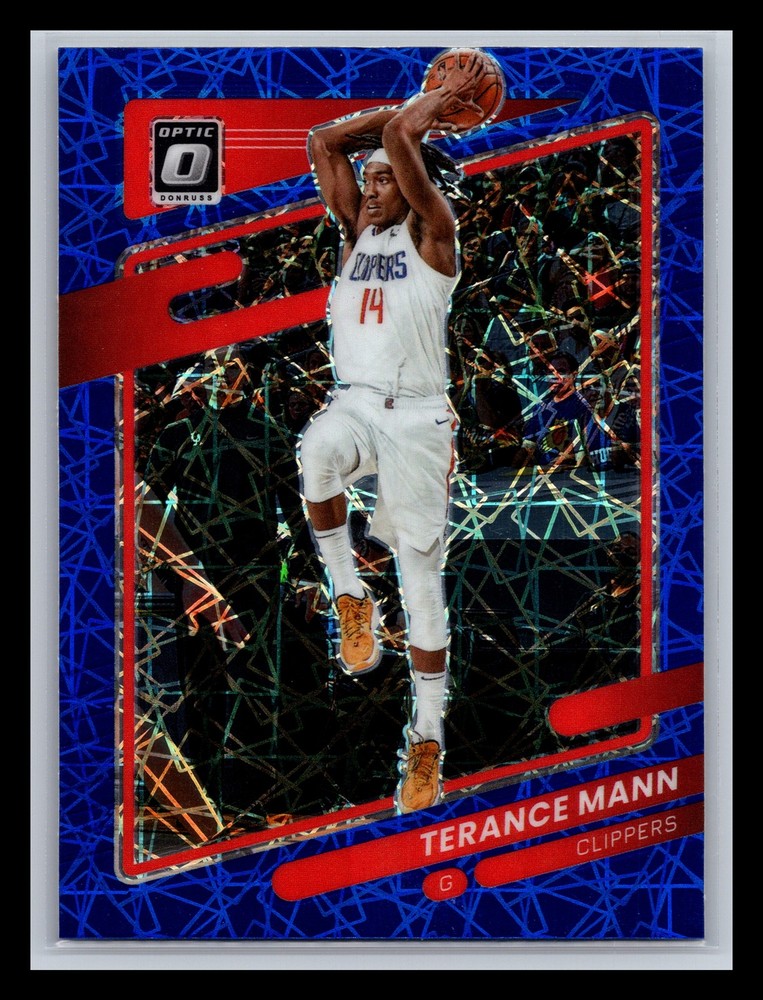 Terance Mann Los Angeles Clippers 2021-22 Donruss Optic #72 Blue Velocity