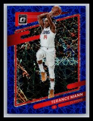 Terance Mann Los Angeles Clippers 2021-22 Donruss Optic #72 Blue Velocity