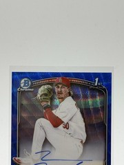 2025 Bowman Draft Chrome Tanner Franklin 1st Blue Wave Auto 94/150 #CPA-TF