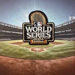 2024 MLB World Series Iron On Patch 2&Prime; x 2 1/4&Prime; NY Yankees LA Dodgers Baseball