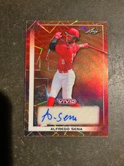2026 Leaf Vivid Baseball Alfredo Sena Auto #1/5 Atlanta Braves