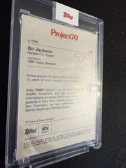 2021 Topps Project 70 #552 1987 BO JACKSON – Kansas City Royals – RISK -Raiders