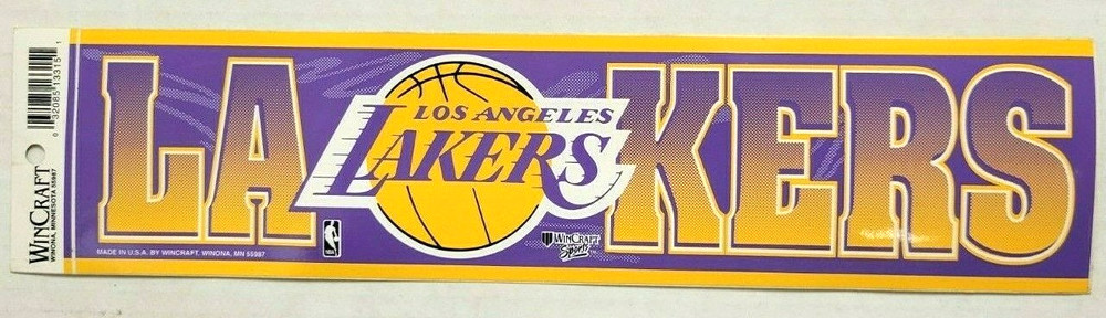 NBA Los Angeles Lakers Bumper Sticker, NEW
