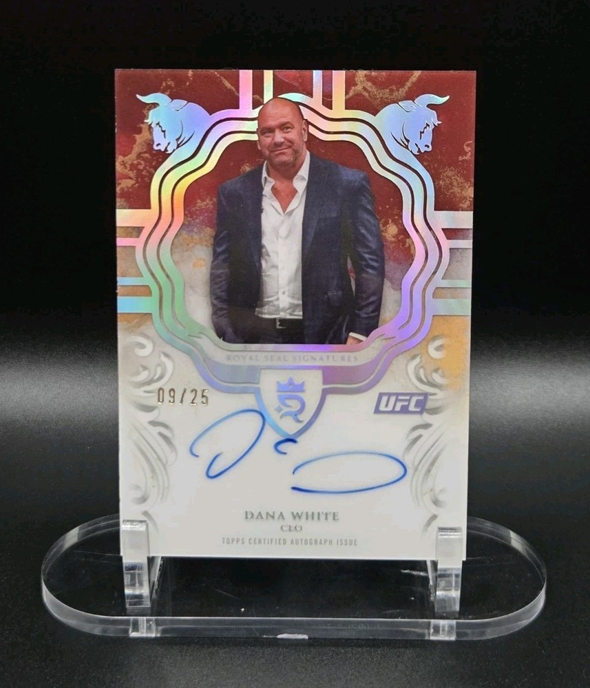 2025 DANA WHITE ROYAL SEAL AUTO SSP /25 Topps Royalty UFC Signatures CASE HIT