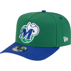 Men&rsquo;s New Era Green/Blue Dallas Mavericks 80s Throwback A-Frame 9FIFTY Snapback