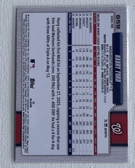 2026 Topps Harry Ford #659 Rookie Diamante Foil Washington Nationals