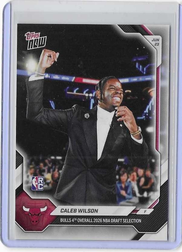 Caleb Wilson 2026-27 Topps Now NBA Draft SP Image Variation Rookie Card CWIL-SP