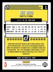 Sue Bird 2019 Donruss WNBA #34 QTY