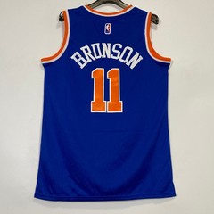 Jalen Brunson #11 Jersey stitched lettering, casual, blue SIZE S-2XL