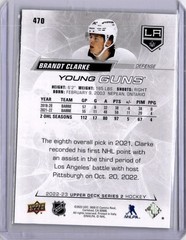 Brandt Clarke Young Guns #470 2022-23 Upper Deck Series 2 [H002]