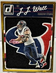 JJ Watt Custom novelty art Handmade Houston Texans Patch CARD