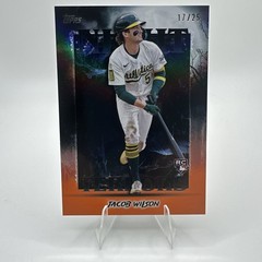 2025 Topps Update Jacob Wilson Night Terrors Orange RC 17/25 #NT-11 Athletics