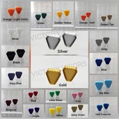 Mini Football Helmet Visor Clips w/METAL THREADS. UA Style (1 Pair)