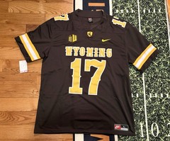 Josh Allen Wyoming Cowboys NCAA Football Jersey STITCHED NWT Size Large Brown