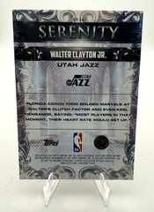 2025-26 Topps Chrome Serenity Insert #SY-14 Walter Clayton Jr. Rookie Jazz