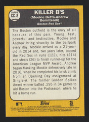 2017 Topps Heritage #CC-8 Killer B&rsquo;s Andrew Benintendi Mookie Betts – Red Sox NM