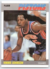 1987-88 Fleer #58 Vinnie Johnson Detroit Pistons