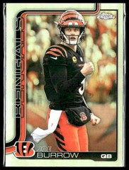 2025 Topps Chrome 61 Joe Burrow Refractor Cincinnati Bengals