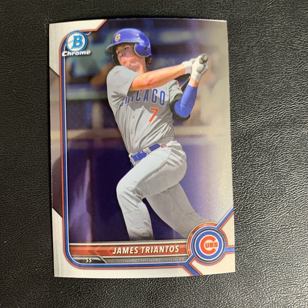 2022 BOWMAN DRAFT CHROME CHICAGO CUBS JAMES TRIANTOS #BDC-166